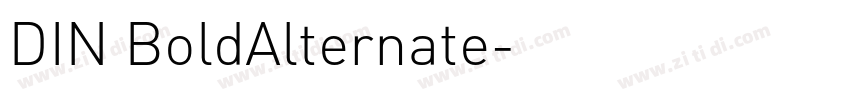 DIN BoldAlternate字体转换